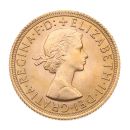 1965 Elizabeth II First Portrait UK Full Sovereign Coin with Presentation Cover