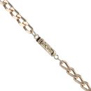 9ct Yellow Gold Bars Curb Chain 16"