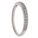 14ct White Gold 0.15ct Diamond Half Eternity Ring