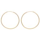 22ct Yellow Gold Plain Hoop Earrings