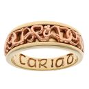 9ct Yellow and Rose Gold Vine Of Life Clogau Ring