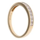 18ct Yellow Gold 0.50ct Princess Cut Diamond Half Eternity Ring