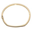 18ct Yellow Gold 0.06ct Diamond Trilogy Bangle