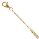 22ct Yellow Gold Duo Strand Bead Bracelet 7"