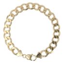 9ct Yellow Gold Curb Bracelet 8.5"