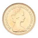 1982 Elizabeth II Decimal Portrait UK Half Sovereing Coin