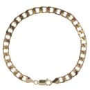 9ct Yellow Gold Curb Bracelet 8"