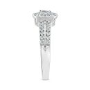 9ct White Gold 1.00ct Lab Grown Diamond Solitaire Halo Ring G VS