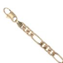 9ct Yellow Gold Figaro Bracelet 8"