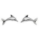 Silver Dolphin Stud Earrings By Icesia