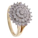 18ct Yellow Gold 1.00ct Brilliant Cut Diamond Cluster Ring