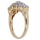 18ct Yellow Gold 1.00ct Diamond Cluster Ring