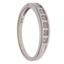 9ct White Gold 0.25ct Brilliant Cut Diamond Half Eternity Ring