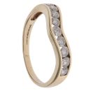 9ct Yellow Gold 0.90ct Brilliant Cut Diamond Wishbone Ring