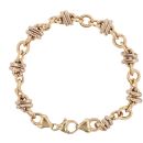 9ct Yellow and White Gold Fancy Bracelet 8"