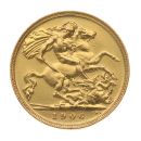1906 Edward VII Large Head UK Half Sovereign Coin