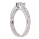9ct White Gold 0.16ct Diamond Cluster Ring