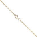 9ct Yellow Gold Floral Locket Pendant and Chain 20"