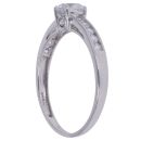 9ct White Gold Cubic Zirconia Single Stone Ring