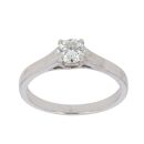 18ct White Gold 0.33ct Brilliant Cut Diamond Solitaire Ring