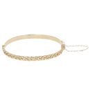 9ct Yellow Gold Hinged Celtic Knot Bangle