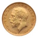 1914 George V Large Head UK Half Sovereign Coin