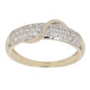 9ct Yellow Gold 0.50ct Brilliant Cut Diamond Fancy Ring