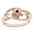 9ct Yellow And Rose Gold Daffodil Clogau Ring
