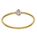 22ct Yellow Gold Cubic Zirconia Single Stone Ring