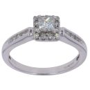 18ct White Gold 0.50ct Brilliant Cut Diamond Cluster Ring