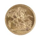 1915 George V Large Head UK Full Sovereign Coin