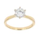 18ct Yellow Gold 1.01ct Diamond Solitaire Ring