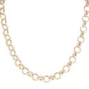 9ct Yellow Gold Patterned Belcher Chain 24"