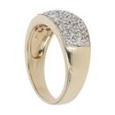 9ct Yellow Gold Cubic Zirconia Cluster Ring