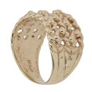 9ct Yellow Gold Four Row Keeper Ring