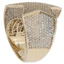 9ct Yellow Gold Cubic Zirconia  Star Signet Ring