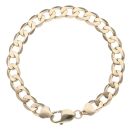 9ct Yellow Gold Curb Bracelet 8"