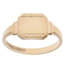9ct Yellow Gold Patterned Signet Ring