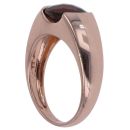 9ct Rose Gold Smoky Quartz Single Stone Ring