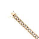 9ct Yellow and White Gold Watch Fancy Bracelet 5.5"