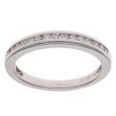 Platinum 0.23ct Brilliant Cut Diamond Half Eternity Ring