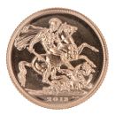 2013 Elizabeth II Fourth Portrait UK Full Sovereign Coin