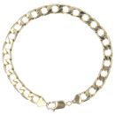 9ct Yellow Gold Curb Bracelet 9"