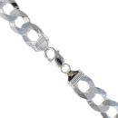 Silver Flat Curb Chain 22"