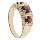 9ct Yellow Gold Garnet Signet Ring