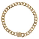 14ct Yellow Gold Curb Bracelet 8.5"