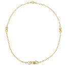 22ct Yellow Gold Bead And Link Bracelet 7"