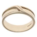 9ct Yellow Gold Patterned Wedding Band 5.1mm