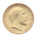 1905 Edward VII Large Head UK Half Sovereign Coin