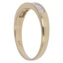 18ct Yellow Gold 0.75ct Princess Cut Diamond Half Eternity Ring